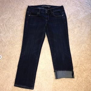 AEO artist crop jean